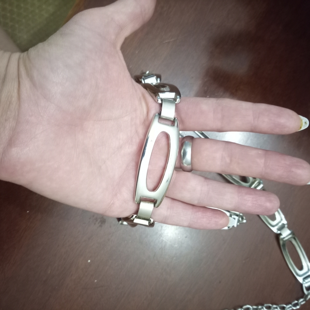 Stylish Silver Chain Belt - Picture 2 of 3